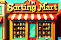 The Sorting Mart é um quebra-cabeça de organização de prateleiras que