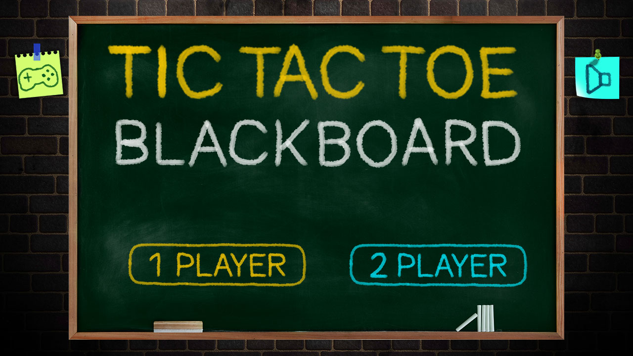 Tic Tac Toe Blackboard - Jogo Grátis Online