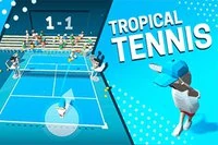 Tropical Tennis é um jogo esportivo 3D no qual os jogadores podem competir em