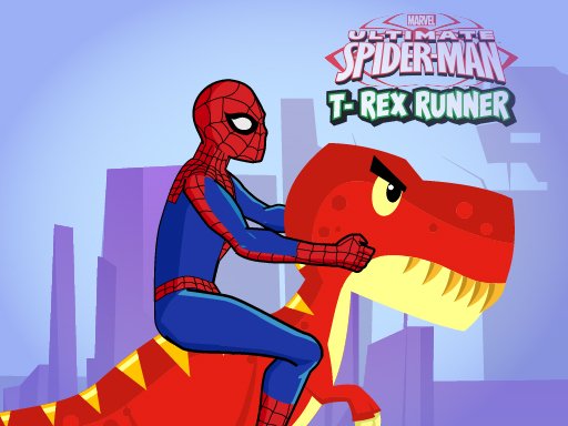 Ultimate Spider-man T-Rex Runner 🕹️ Jogue no Jogos123
