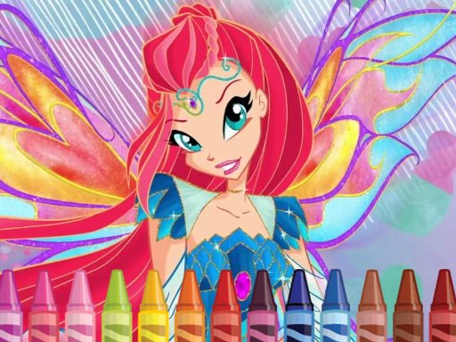 Jogo Colorir Flora das Winx no Jogos 360